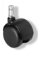 Preview: Bueroland UNIVERSAL Zubehoer Hartbodenrollen 50mm Stift:11mm