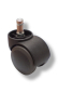 Preview: Bueroland UNIVERSAL Zubehoer Hartbodenrollen Gewindestift:10mm 50mm