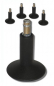 Preview: Bueroland UNIVERSAL Zubehoer Bodengleiter schwarz 65mm Stift:11mm