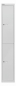 Preview: Bisley Garderobenschrank Office, 1 Abteil, 2 Fächer, T 305 mm