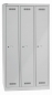 Preview: Bisley MONOBLOC Garderobenschrank dreitürig lichtgrau