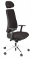 Preview: Bueroland EICK Chefsessel Stoff schwarz