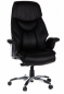 Preview: Bueroland MUSKAT Chefsessel Leder schwarz