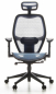 Preview: Bueroland MILAN Drehstuhl Netzstoff blau