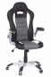 Preview: Bueroland FLORIDA Chefsessel Kunstleder schwarz/weiss/grau