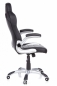 Preview: Bueroland FLORIDA Chefsessel Kunstleder schwarz/weiss/grau