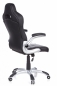 Preview: Bueroland FLORIDA Chefsessel Kunstleder schwarz/weiss/grau