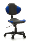 Preview: Bueroland CHILD Kinderdrehstuhl Stoff grau/blau