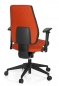 Preview: Bueroland EICK Drehstuhl Stoff dunkelgrau/rot Mod.500