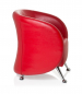 Preview: Bueroland LOVAR Loungesessel Kunstleder rot