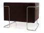 Preview: Bueroland HAMFAT Loungesofa Kunstleder braun 1-Sitzer