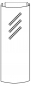 Preview: Hammerbacher B Blendenpaar umgreifend silbern ca.50cm