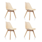 Preview: bueroland-billee-besucherstuhl-kunststoff-beige-4er-pack