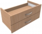 Preview: Geramoebel FLEX Zubehoer Schubkasteneinsatz Buche 80cm/1OH