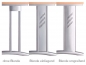Preview: Hammerbacher B Blendenpaar umgreifend silbern ca.50cm