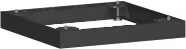 Geramoebel PRO Metallsockel f.Fluegeltuerenschrank schwarz 40cm