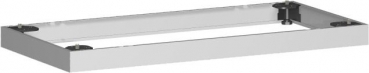 Geramoebel PRO Metallsockel f.Fluegeltuerenschrank silbern 80cm