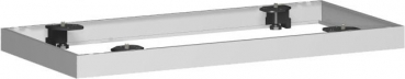 Preview: Geramoebel PRO Metallsockel f.Querrollladenschrank silbern 80cm