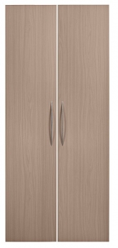 Hammerbacher BASIC Zubehoer Tuerensatz Nussbaum 80cm/5OH