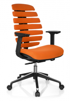 Bueroland KANA Drehstuhl Stoff schwarz/orange