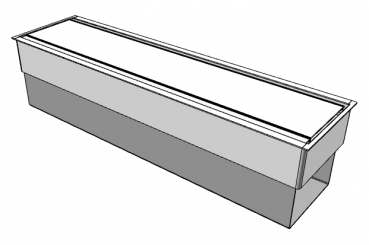 Quadrifoglio Z2 Zubehoer Kabelschleuse 30x12cm mattweiss