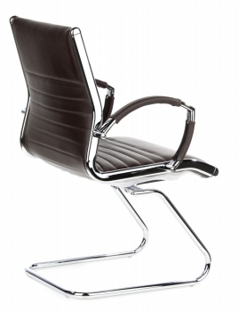 Bueroland MONALDOV Besucherstuhl Leder braun