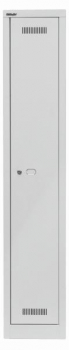 Bisley-MONOBLOC-Garderobenschrank-eintuerig-lichtgrau