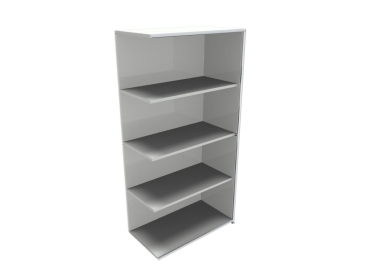Bosse FAST Aktenregal Anbauregal weiss 80cm/4OH