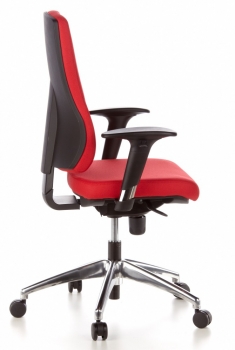 Bueroland EICK Drehstuhl Stoff rot Mod.200
