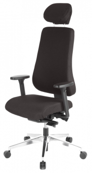 Bueroland EICK Chefsessel Stoff schwarz