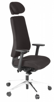 Bueroland EICK Chefsessel Stoff schwarz