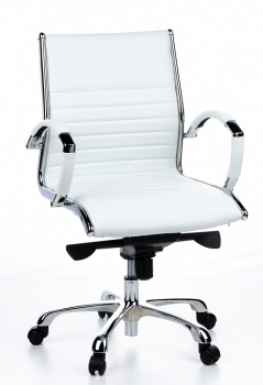 Bueroland MONALDO Drehstuhl Leder basic creme