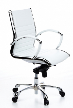 Bueroland MONALDO Drehstuhl Leder basic creme