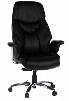 Bueroland MUSKAT Chefsessel Leder schwarz