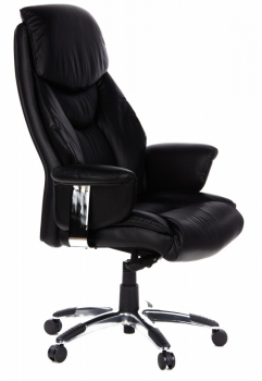 Bueroland MUSKAT Chefsessel Leder schwarz