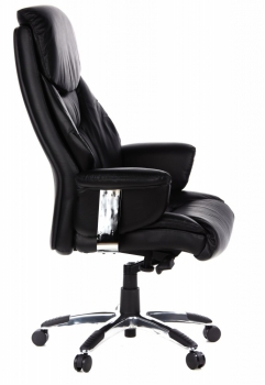 Bueroland MUSKAT Chefsessel Leder schwarz