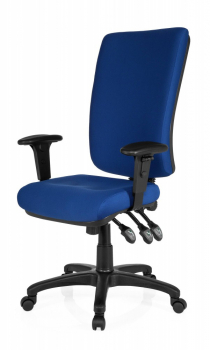 Bueroland PAMPLA Drehstuhl Stoff high blau