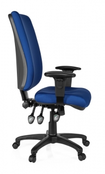 Bueroland PAMPLA Drehstuhl Stoff high blau