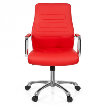 Bürostuhl / Chefsessel GRADO Kunstleder rot