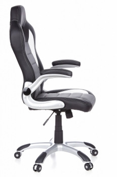 Bueroland FLORIDA Chefsessel Kunstleder schwarz/weiss/grau