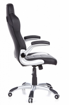 Bueroland FLORIDA Chefsessel Kunstleder schwarz/weiss/grau