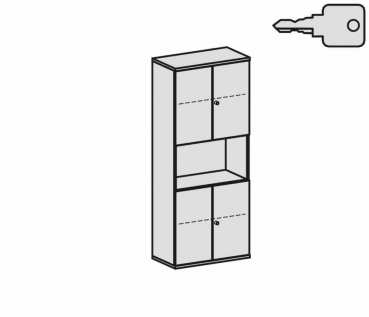 Geramoebel-PRO-Modulschrank-5OH-2T1R2T