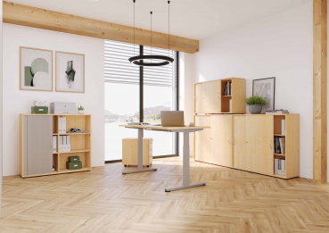 Hammerbacher-XMST-Schreibtisch-Milieu