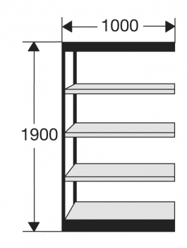 Kerkmann-Progress-2000-Regal-Breite-1000mm