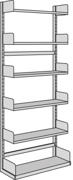 Kerkmann-UNIVERS-Freiarm-Grundregal-einseitig