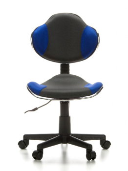 Bueroland CHILD Kinderdrehstuhl Stoff grau/blau