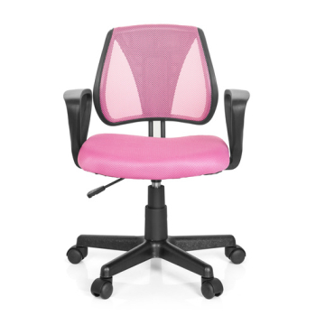 Kinderschreibtischstuhl / Kindersstuhl KID FUN Netzstoff pink