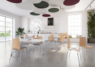 Preview: hammerbacher-akustik-deckensegel-rund-set-mit-drei-elementen-milieu2