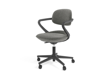hammerbacher-drehstuhl-basic-3-mit-niedriger-rueckenlehne-grau