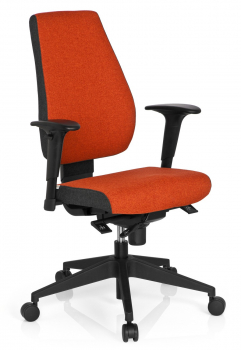 Bueroland EICK Drehstuhl Stoff dunkelgrau/rot Mod.500